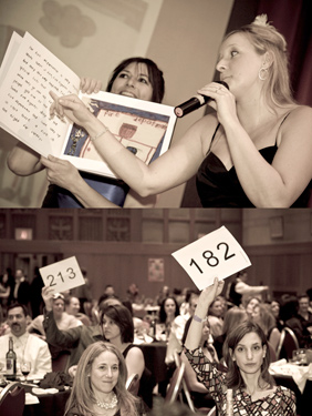{Erin Doherty Ward works the crowd}